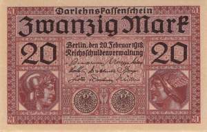 20 Mark Serie U ro 55 1918